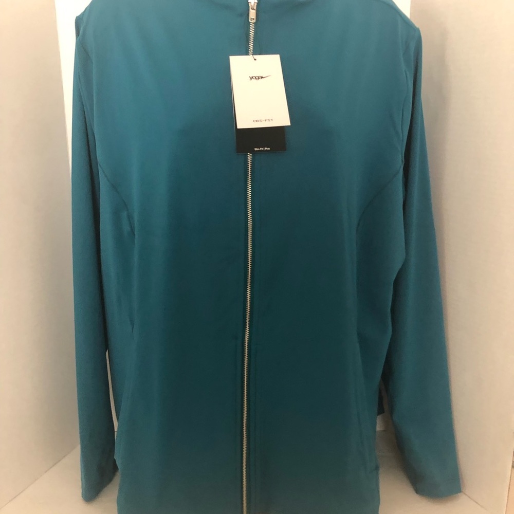 NIKE YOGA LUXE DRI-FIT WOMEN'S FULL-ZIP JACKET - Picture 2 of 8